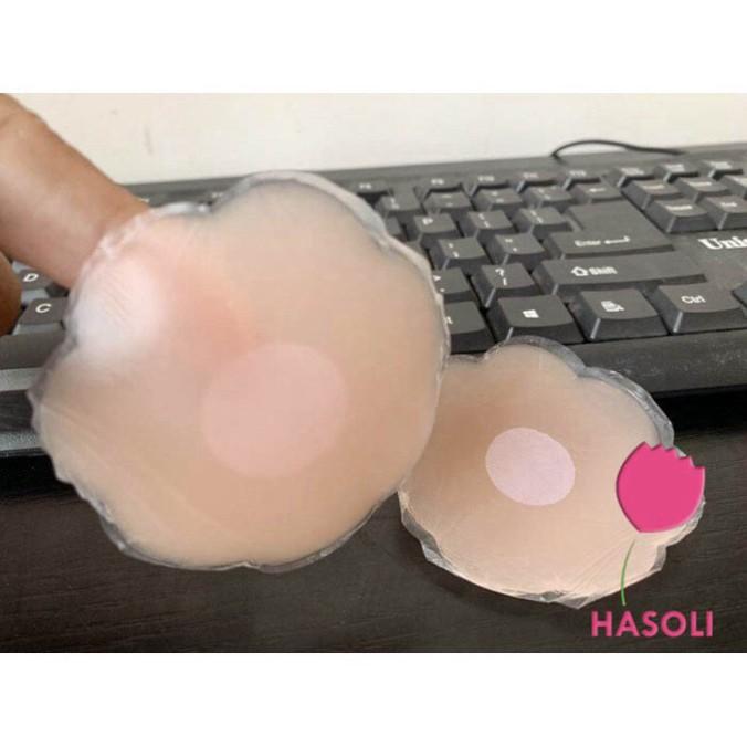 Miếng Dán Ngực Silicon Cao Cấp Hộp 5 Đôi Loại Có Nhũ Che Đầu Ti