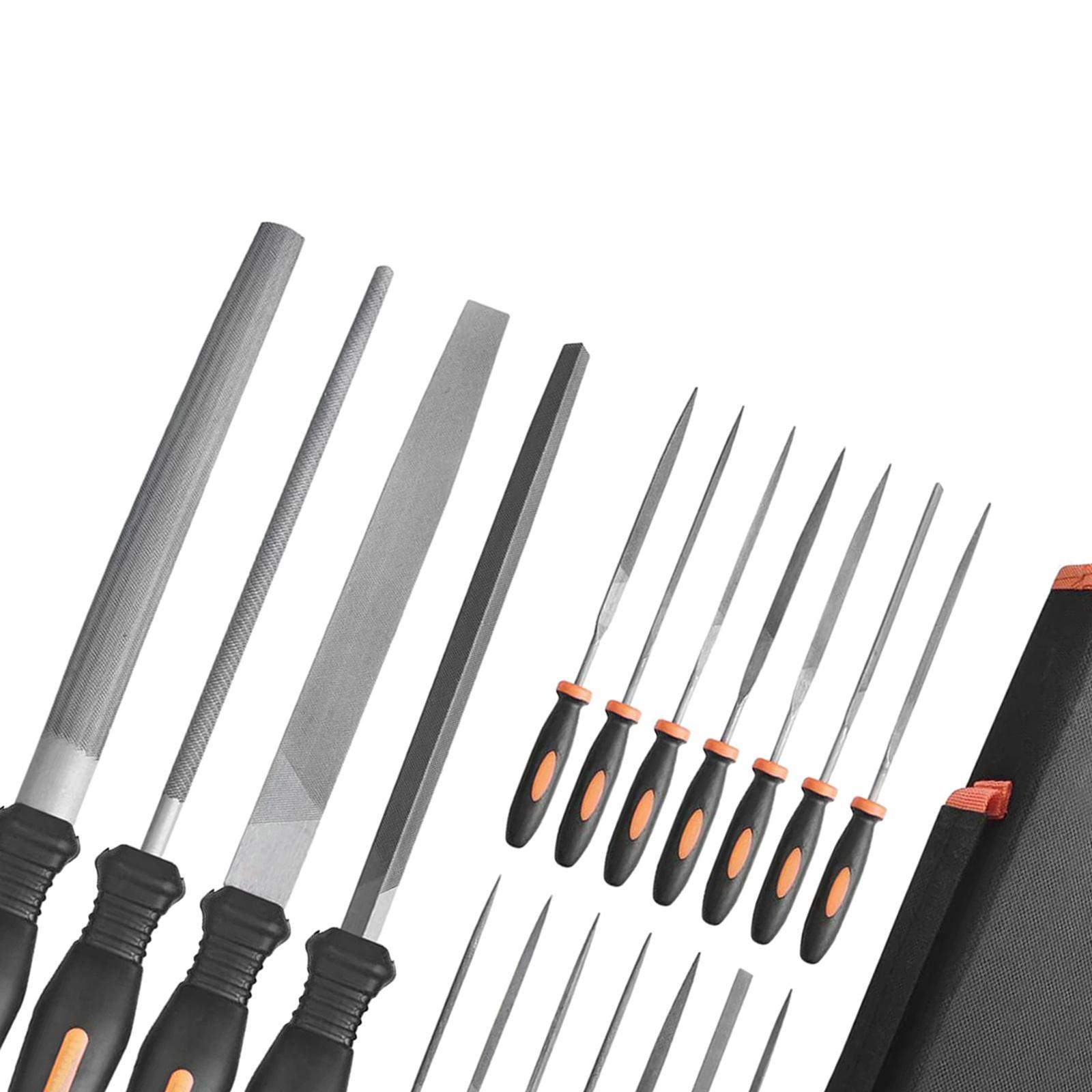 20x Carbon Steel File Set Precision File Set Woodworking Tools for Jewelry Carpentry