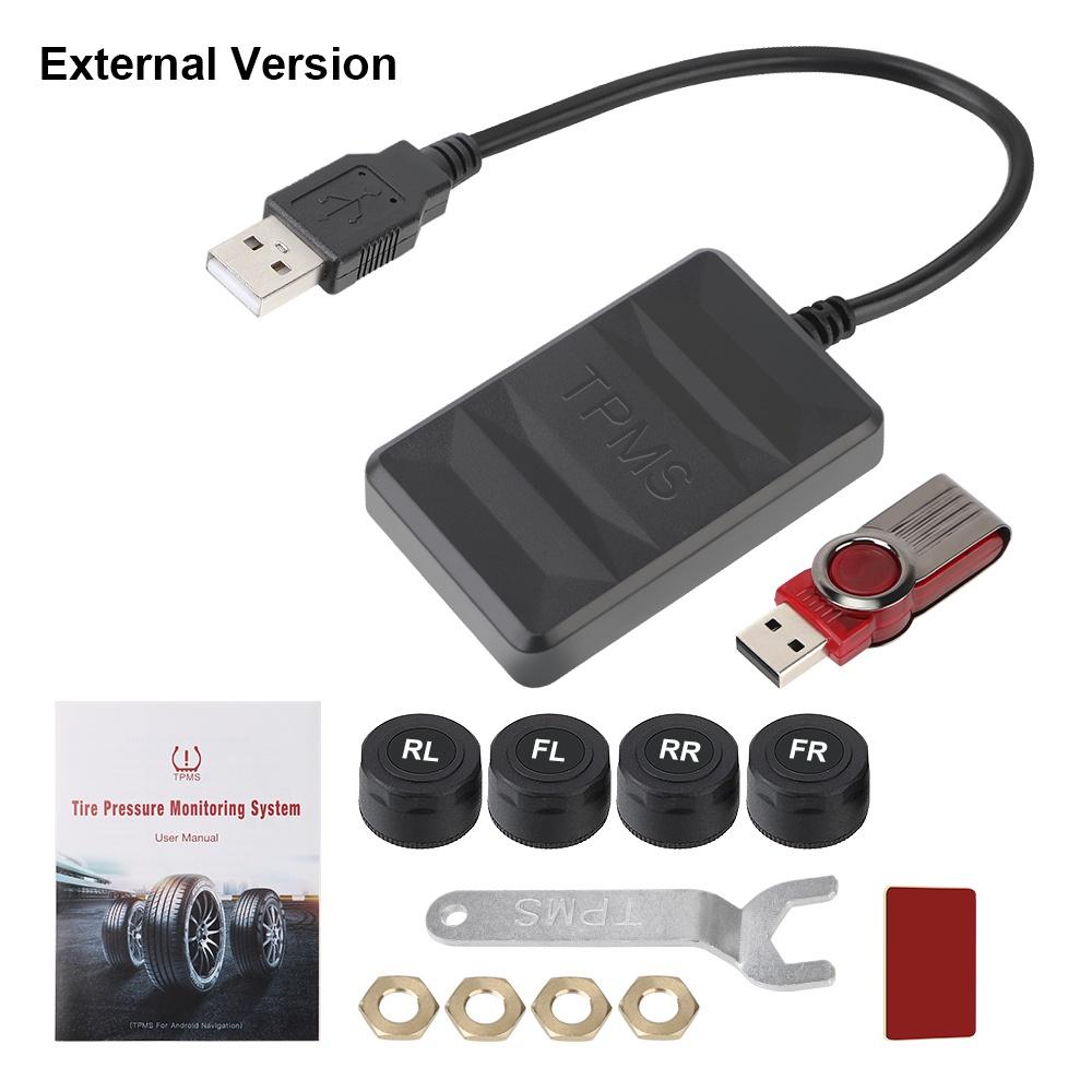 Hệ thống cảm biến áp suất bánh xe bên trong USB TPMS cho xe hơi