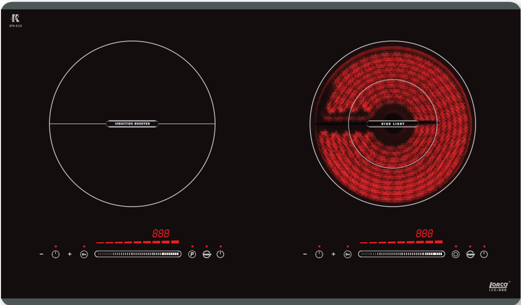 Bếp điện từ Lorca LCE 886 - Hàng Chính Hãng