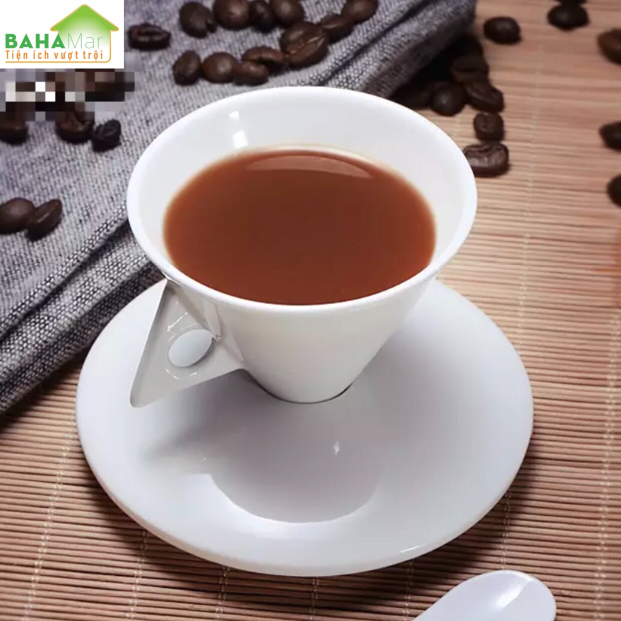 TÁCH CÀ PHÊ HÌNH NÓN BẰNG SỨ XƯƠNG CAO CẤP "BAHAMAR" Thiết kế hình Nón nhìn như kim tự tháp rất tinh tế và đẹp mắt - như một tác phẩm nghệ thuật