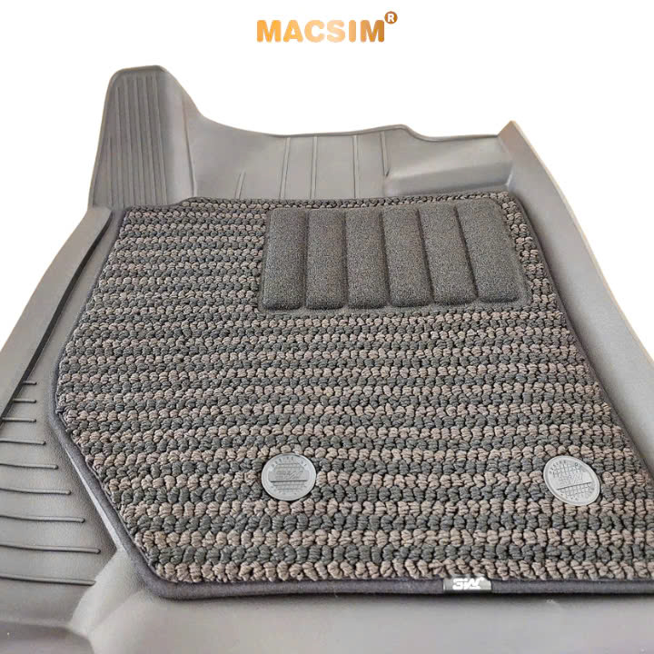 Thảm lót sàn 2 lớp xe ô tô TOYOTA LAND CRUISER 2009-đến nay/ Lexus Lx570 (3 hàng ghế) Nhãn hiệu Macsim 3W chất liệu nhựa TPE đúc khuôn cao cấp - màu đen