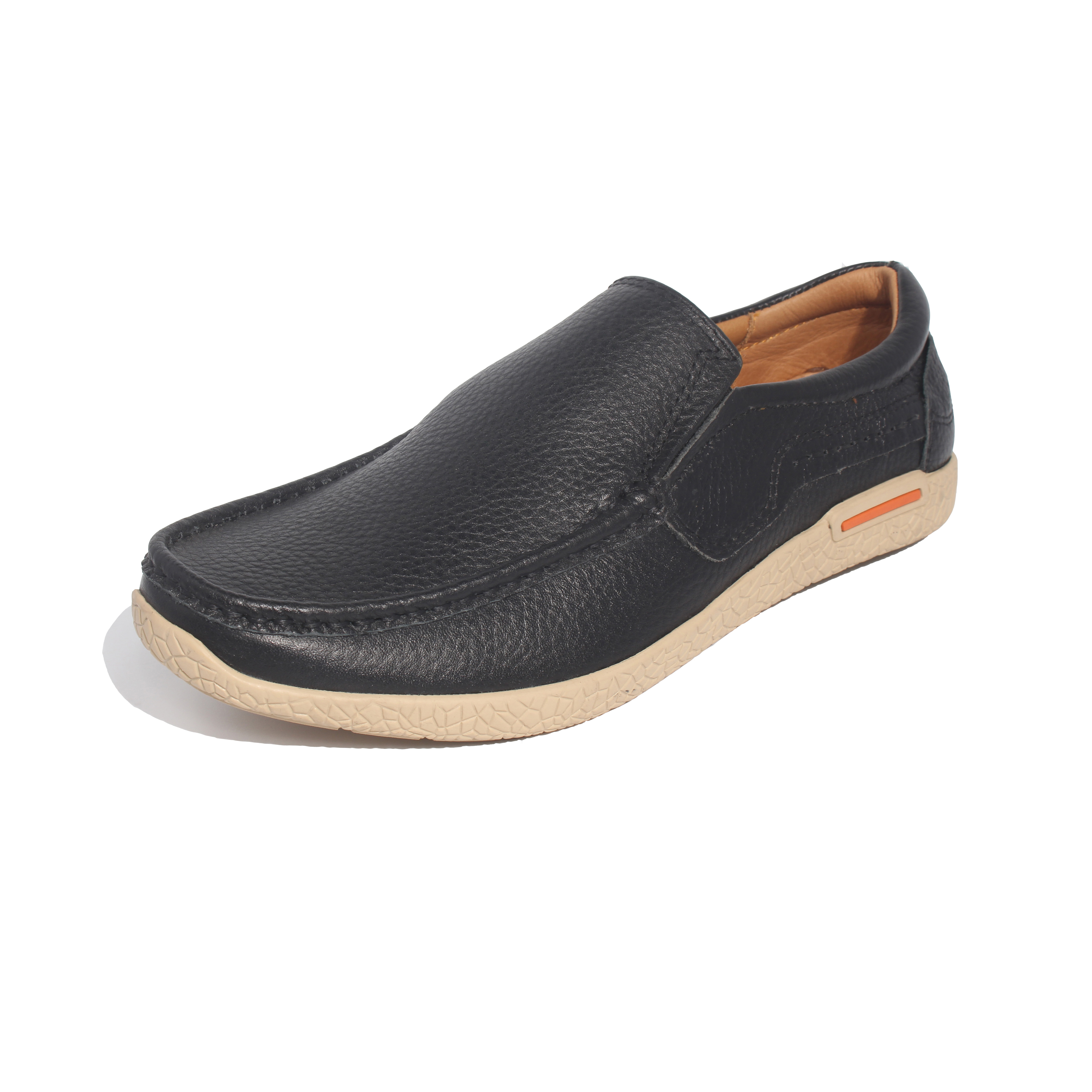 Giày Lười Da Nam BANULI K2DL1T0 - Da Bò Tumbled Siêu Mềm, Đế Siêu Nhẹ