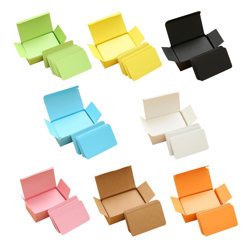 8 Boxes, Paper Blank Index Flash Cards DIY Greeting Quick Message, 90 Sheets