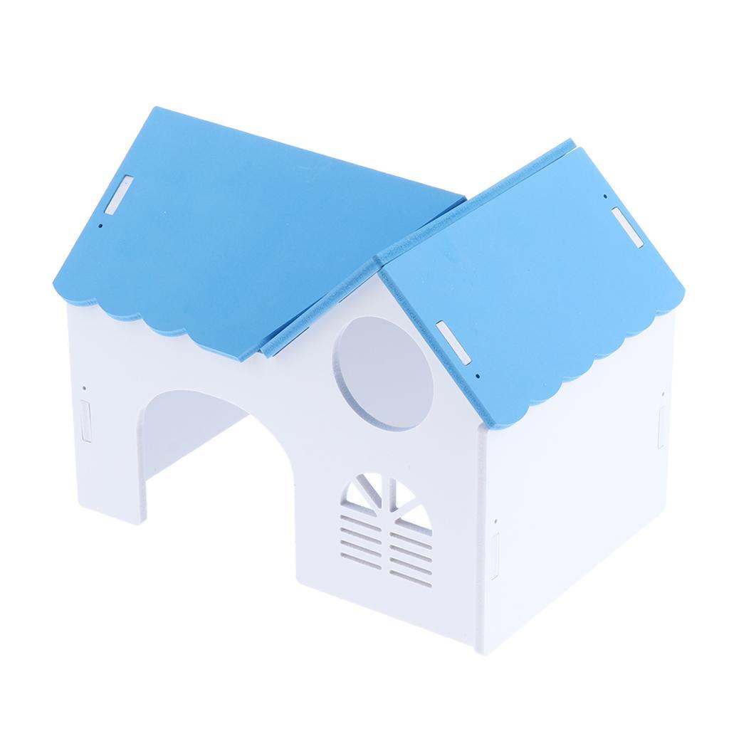 1 Pc Hamster Hedgehog Guinea Pig Wooden Villa Small Animals Wood House