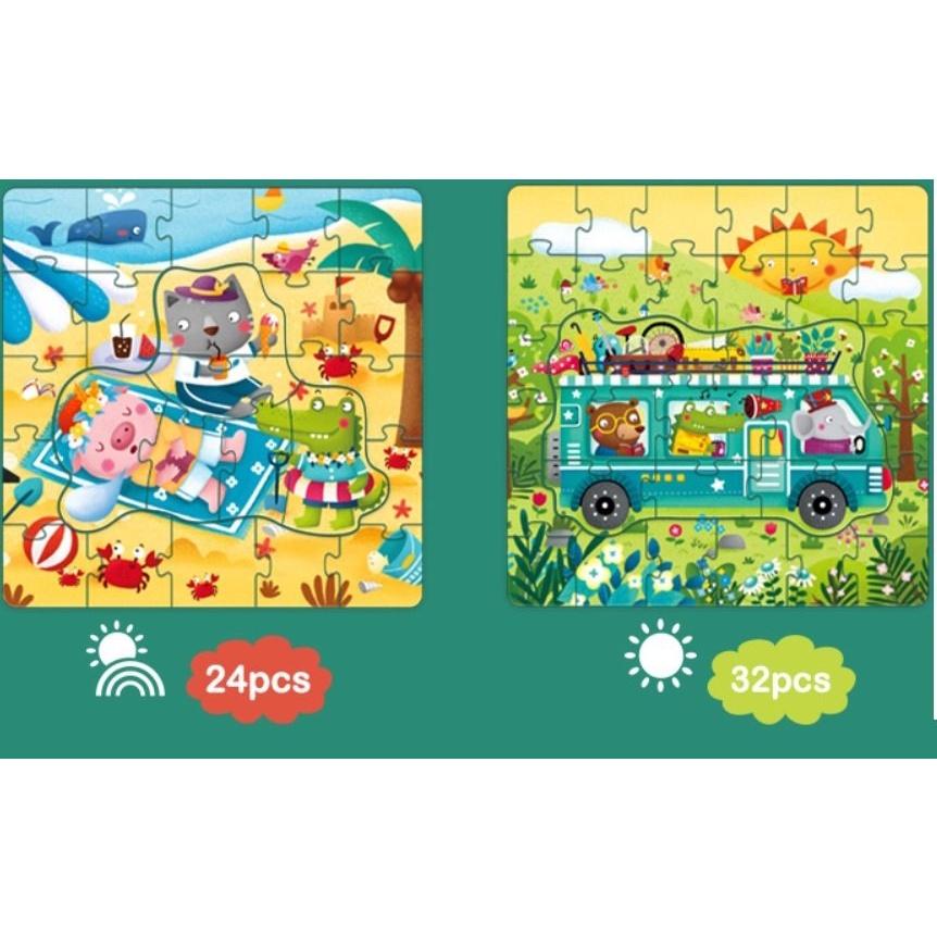 BỘ XẾP HÌNH 4 IN 1 PUZZLE