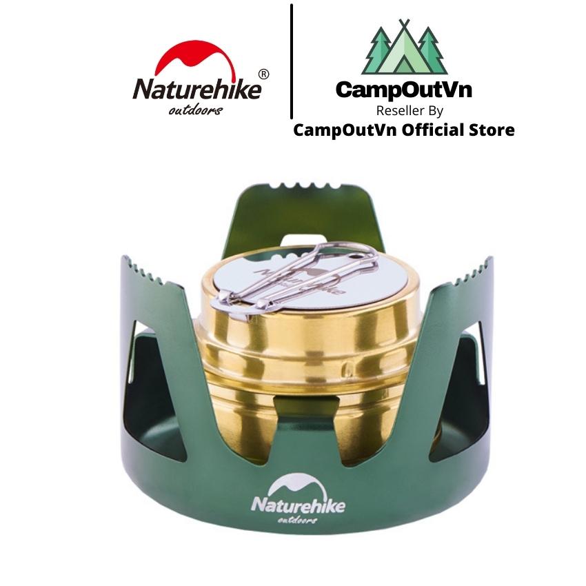 Đồ cắm trại bếp cồn Naturehike NH18L001 dụng cụ nấu nướng nhỏ gọn du lịch dã ngoại A435