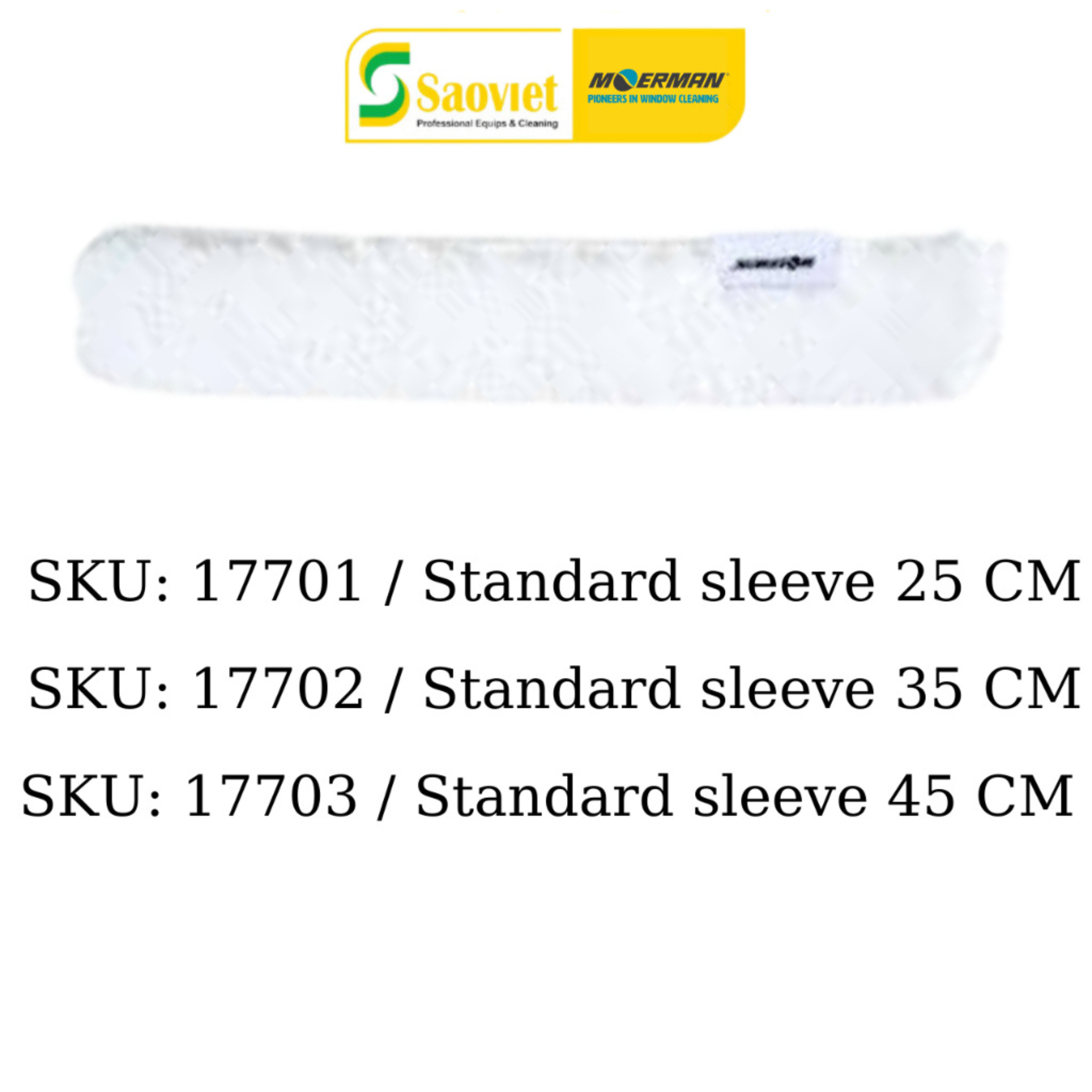Bông lau kính cao cấp Moerman bằng Microfiber kết nối tiện lợi, làm sạch kính, không gây trầy, xước |SAOVIETCO|