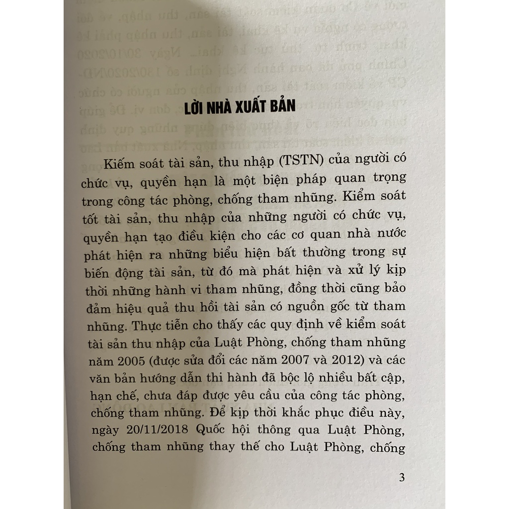 Sách - Tìm hiểu quy định về kiểm soát tài sản, thu nhập của người có chức vụ, quyền hạn ở Việt Nam