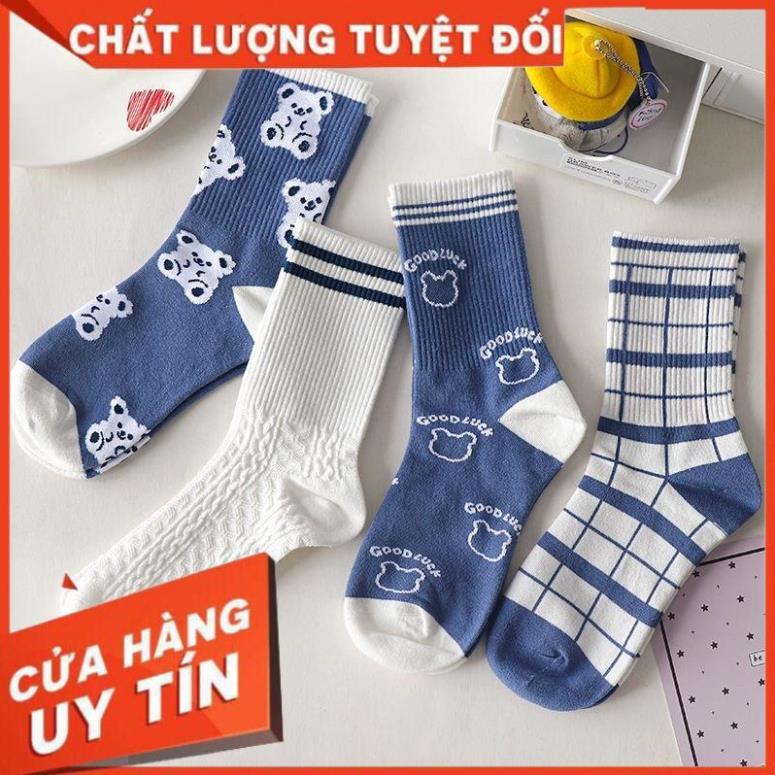 Tất Nữ Cổ Cao Tông Xanh Trắng Phong Cách Hàn Quốc tcc3