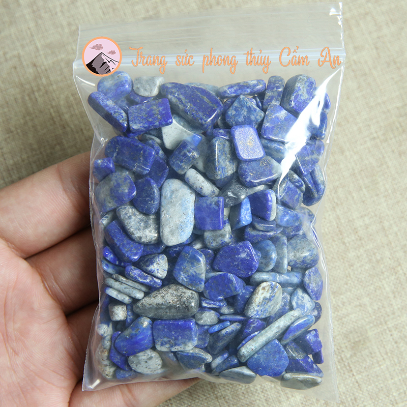 100g đá T.hạch a.nh phong thủy nhiều màu đã mài bóng.