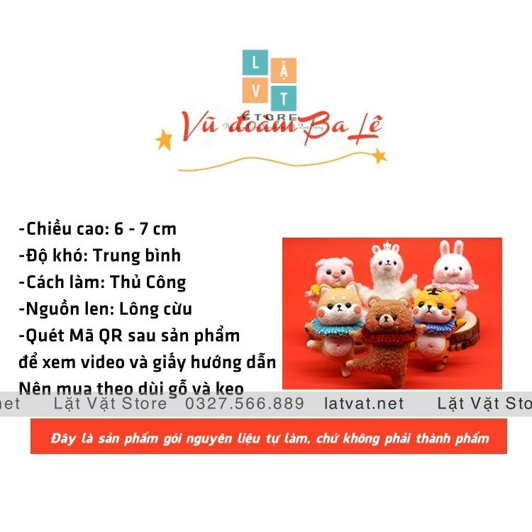 Bộ len chọc các 9 bé VŨ ĐOÀN BA LÊ, có hướng dẫn bằng video cho người mới bắt đầu, needle felting
