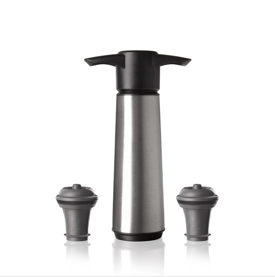 Vacu Vin - Bộ hút chân không bằng thép không gỉ - 3 món