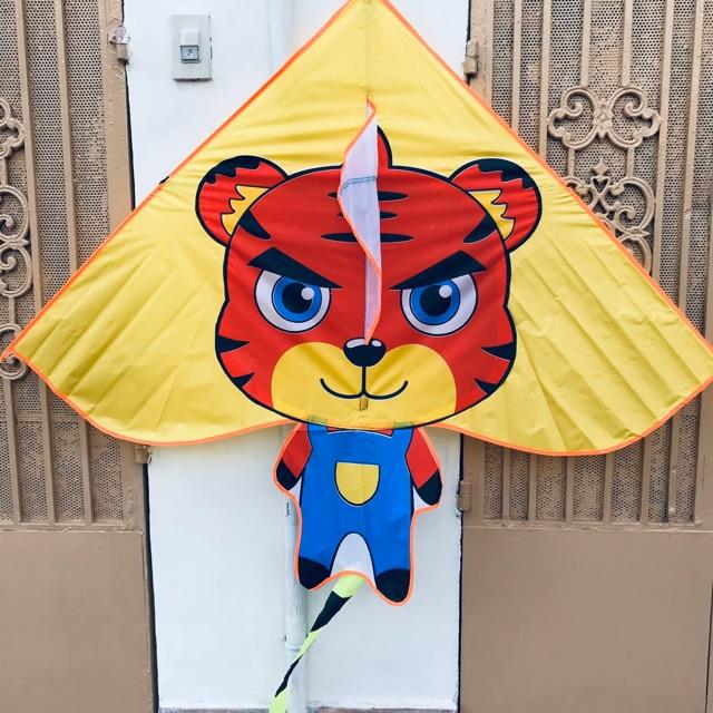 COMBO 1 TẶNG 1 - Diều HỔ - CARTOON + Tặng tay cầm thả diều lớn 150m dây - ẢNH THẬT