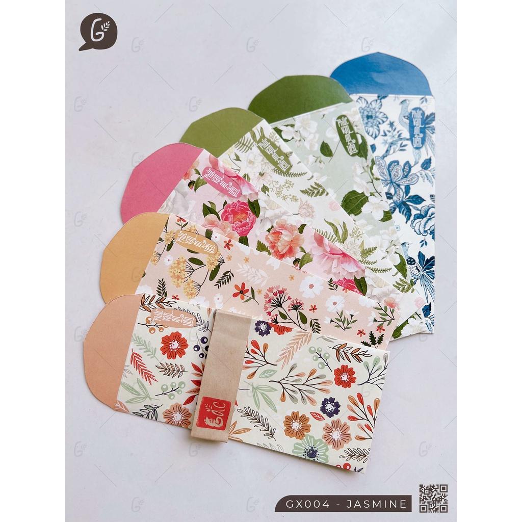 Bộ lì xì cao cấp Gác xép chất liệu Kraft nhật nhập khẩu Tết 2023 (Jasmine set