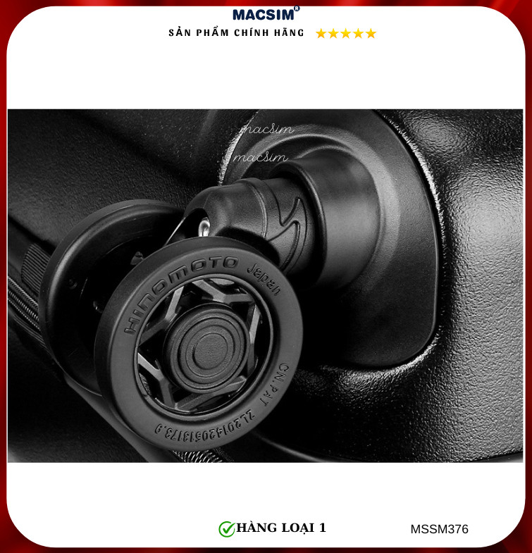 Vali cao cấp Macsim Smooire MSSM376 cỡ 20 inch màu blue hàng loại 1