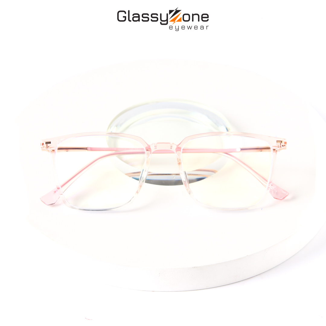 Gọng kính cận, Mắt kính giả cận nhựa Form chữ nhật Unisex Nam Nữ Chamberlain - GlassyZone