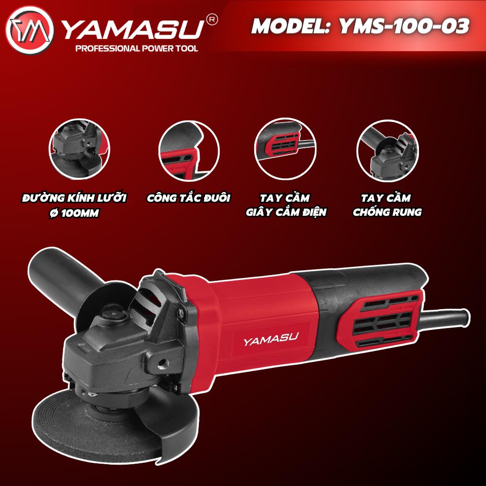 MÁY MÀI GÓC TAY DÀI  980W 100MM YMS TD-04 YAMASU - HÀNG CHÍNH HÃNG