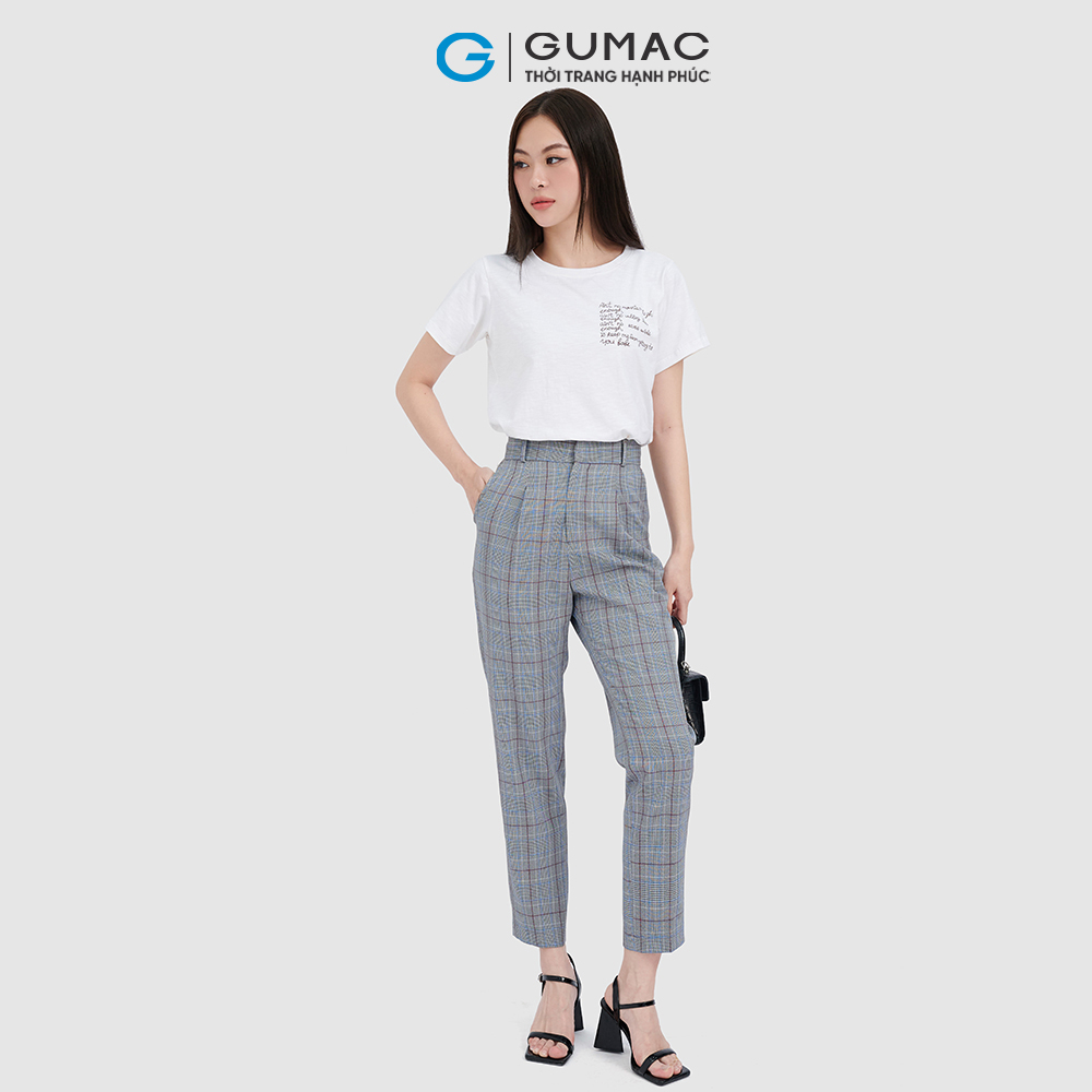 Quần Baggy GUMAC QC10069 họa tiết Caro
