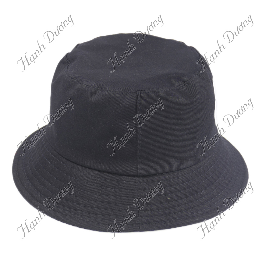 Mũ tai bèo nam nữ thêu mặt cười dễ thương, vành rộng chống nắng tốt, chất liệu vải mềm mại