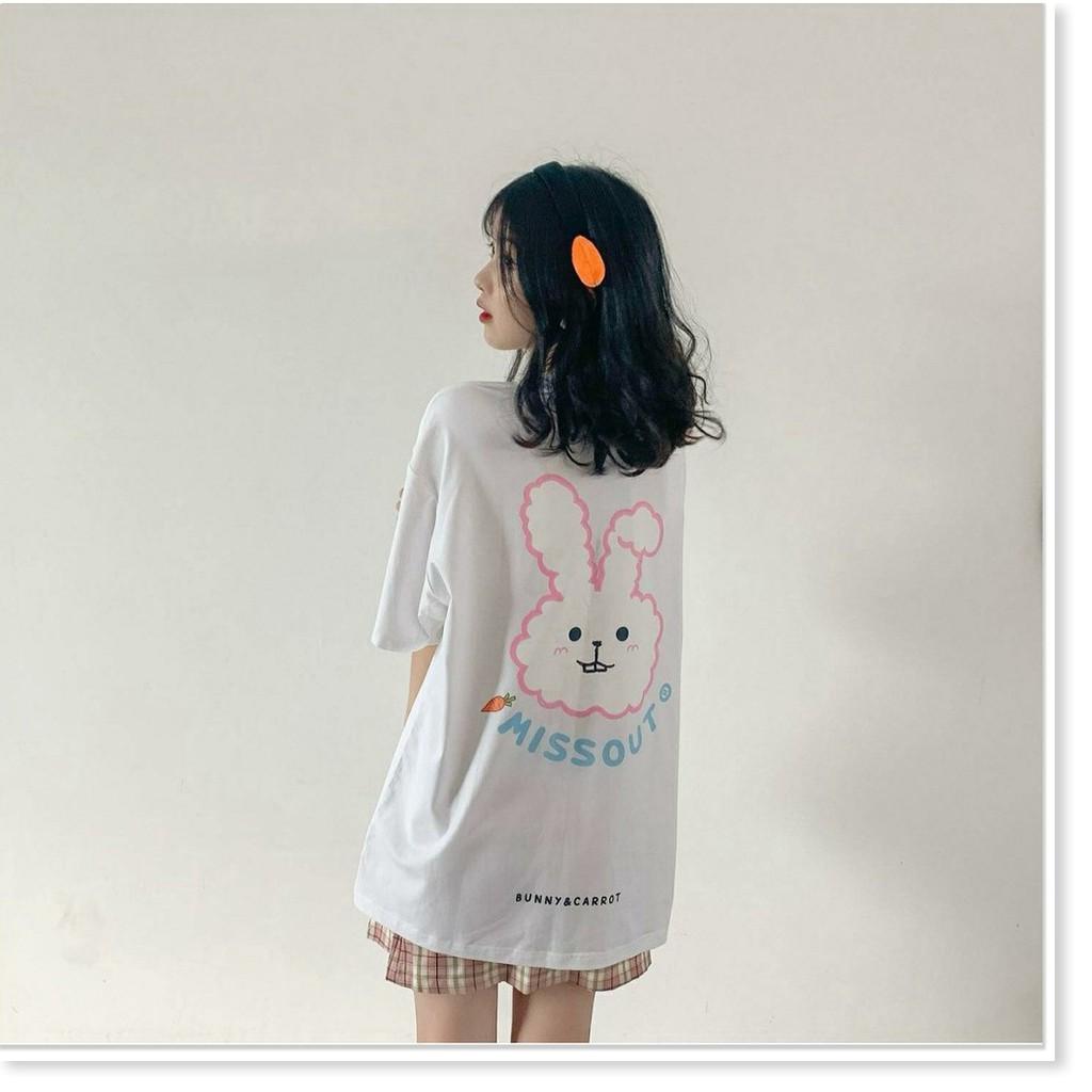 Áo Thun Tay Lỡ MISSOUT BUNNY Form Rộng Unisex AQA1807 25 aomivn