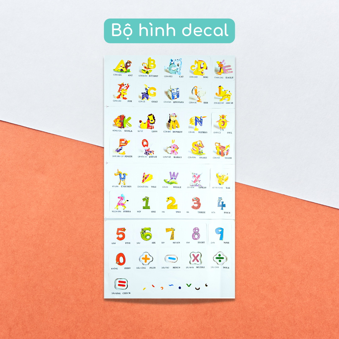 Đồ chơi xếp hình nam châm chữ số HT7675