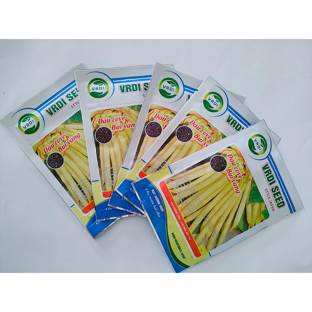 Hạt giống đậu cove bụi vàng siêu quả, chịu nhiệt tốt, tỉ lệ này mầm cao gói 50gr