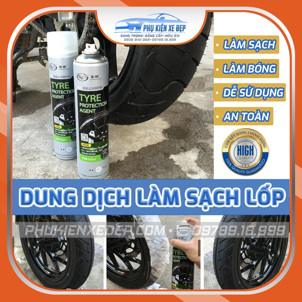 Dung dịch làm mới - làm bóng lốp xe cho ô tô, xe máy cao cấp