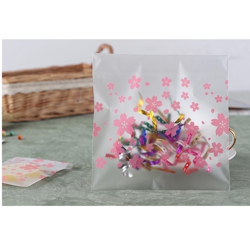 Túi Đựng Bánh Quy Kẹo Trong Suốt Dập Nhiệt Phong Cách Giáng Sinh Noel Bông Tuyết SET 100 Túi