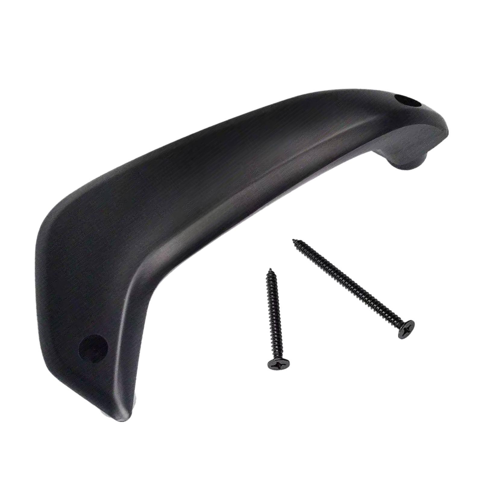 Interior Door Handle Automobile Accessories with 2 Screws Easy to Install Replacement Parts for Fiesta Black