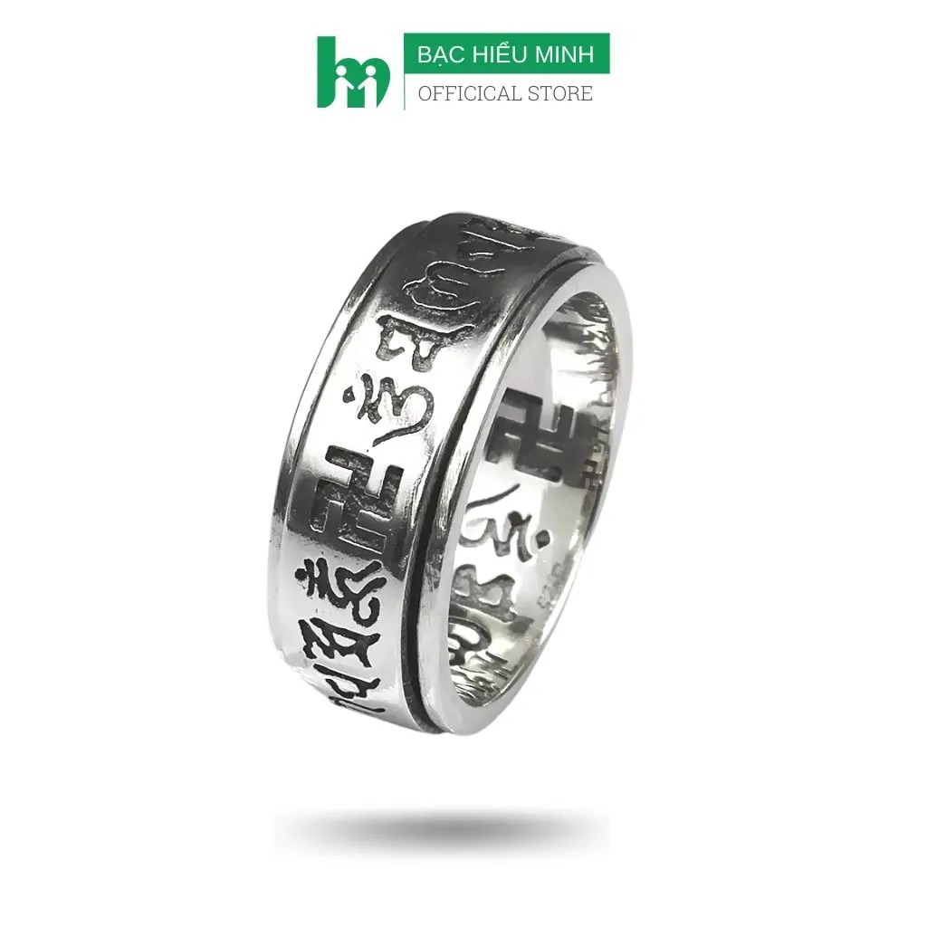 Nhẫn Nam Bạc Hiểu Minh NA537X - Nhẫn Xoay - Bảo Hành Vĩnh Viễn
