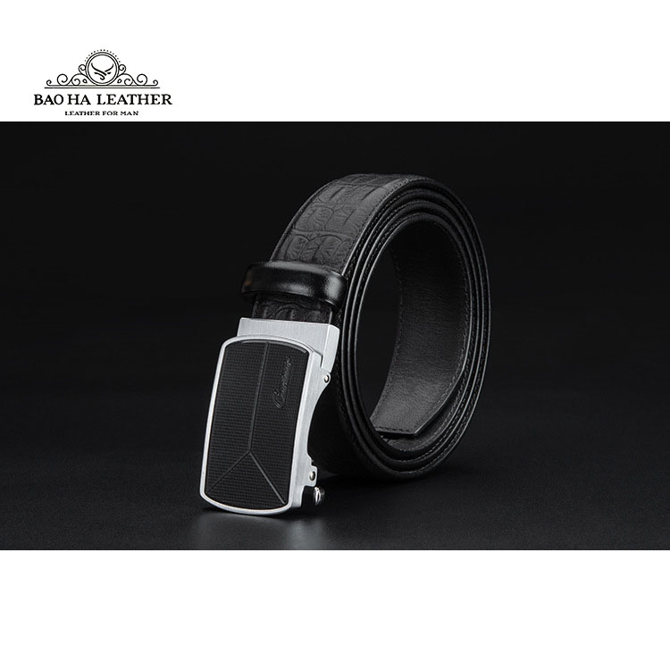 Thắt Lưng Nam Ciartuar BH280 Dây Lưng Nam Da Bò Dập Nổi Vân Da Cá Sấu Sang Trọng Khóa Tự Động Hợp Kim Cao Cấp