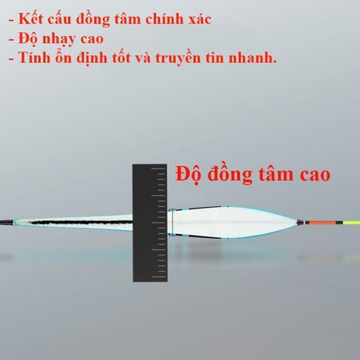 Phao Câu Đài Nano Shark Phao Câu Cá Tăm phao 3D Đầu Xoắn Truyền Thông Tin Siêu Nhạy Cao Cấp PC20 đồ câu FISHING_HD