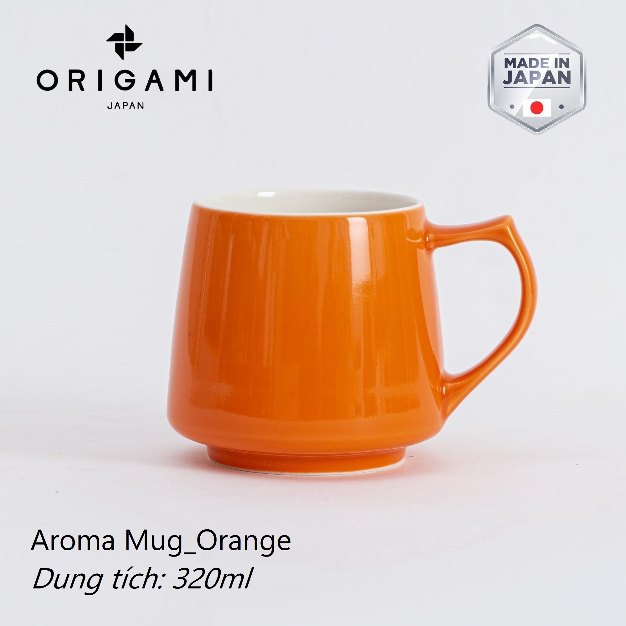 Ly sứ uống trà cà phê Origami Aroma Mug 320ml