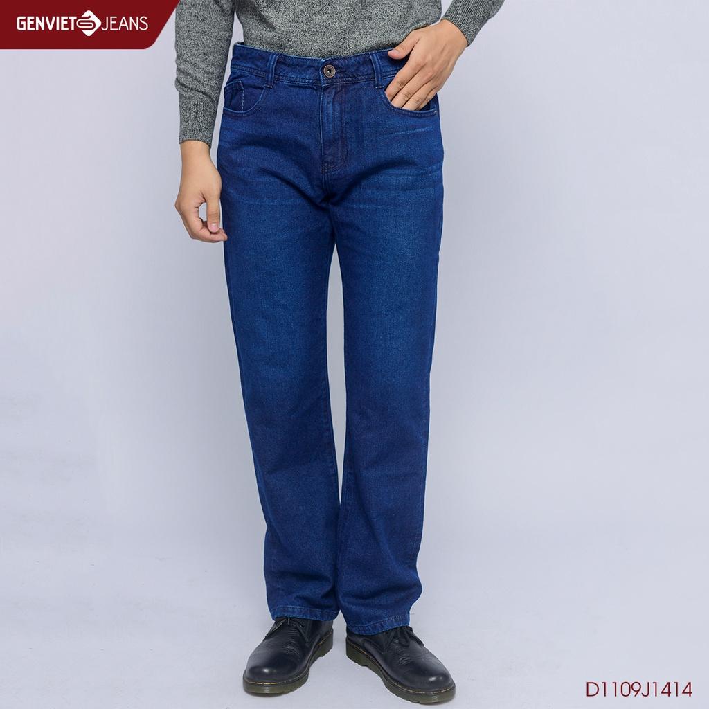 Quần Dài Jeans Nam Dáng Suông GENVIET D1109J1414
