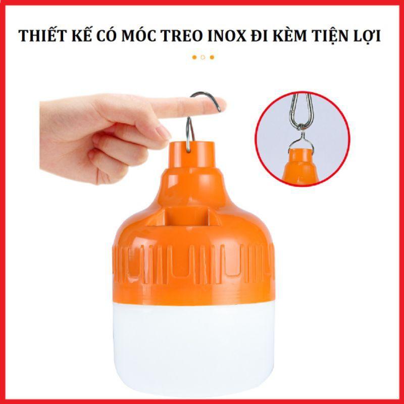 Bóng đèn led sạc tích điện sử dụng 6 đến 8 giờ công tắc 3 chế độ sáng