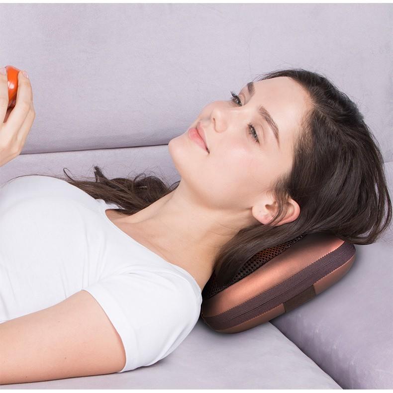 Gối Massage Hồng Ngoại 8 Bi Giảm Đau Nhức Mệt Mỏi