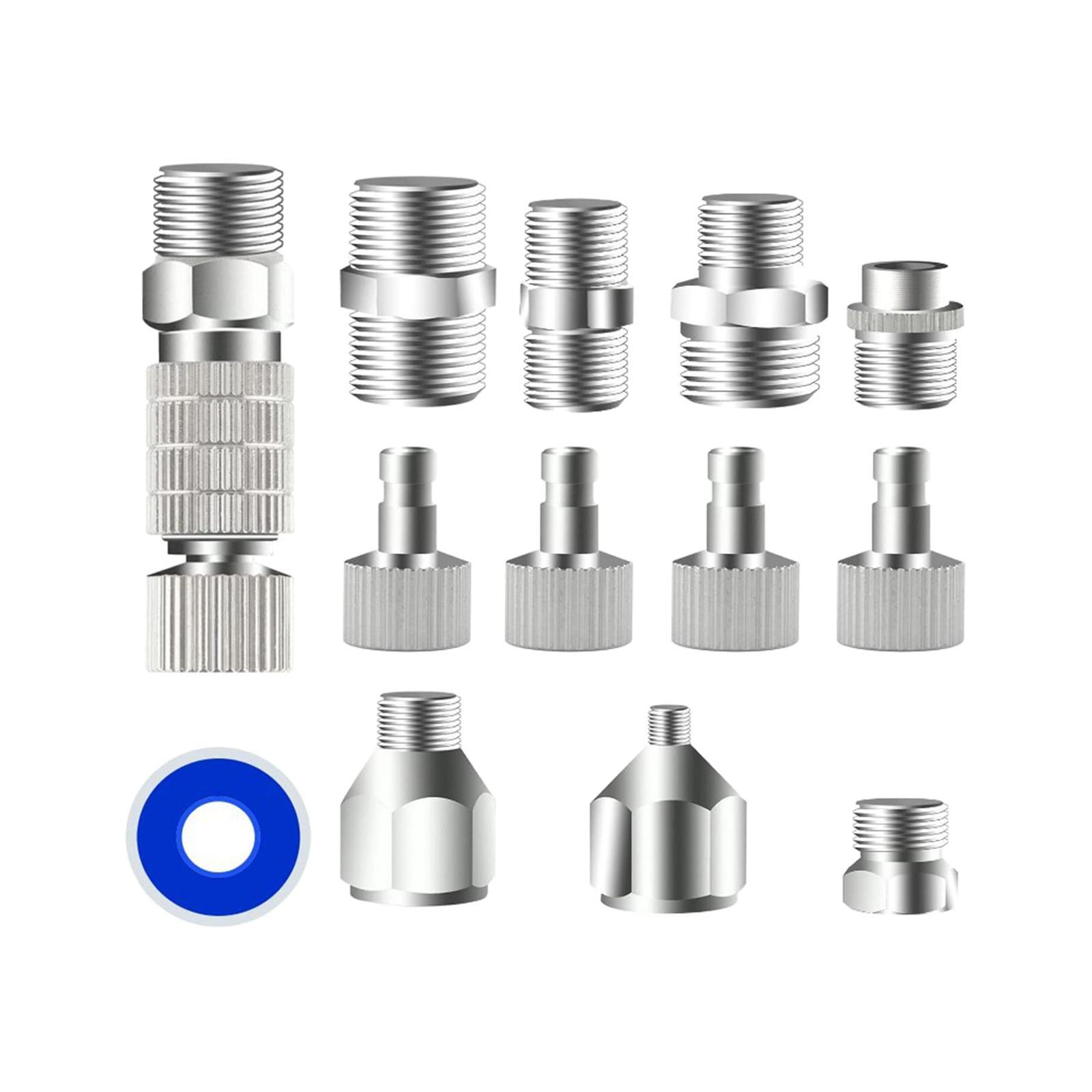 13 Pieces Airbrush Adaptor Set Durable Airbrush Disconnect Fitting Connector