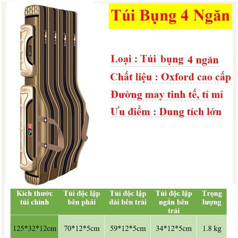 Túi Đựng Cần Câu Cá Siêu Bền 3-4 Ngăn Tiện Dụng