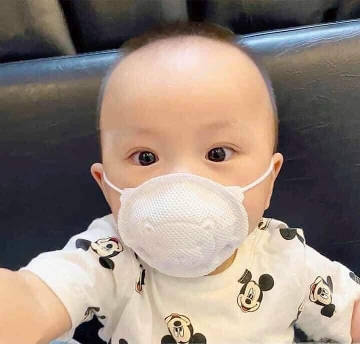Combo 2 bịch khẩu trang gấu gồm 6 cái Cho Bé Sơ Sinh Siêu Cute Cho Trẻ Từ 0-3 Tuổi
