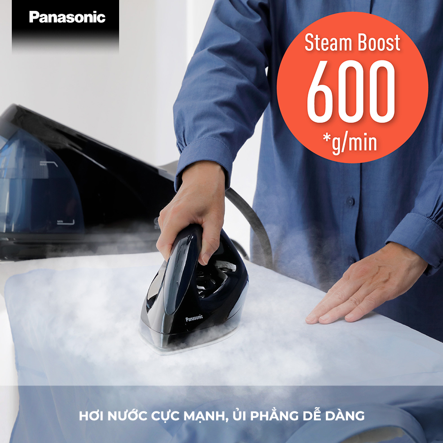 Bàn ủi hơi nước cao cấp Panasonic NI-GT200ARA – Ủi phẳng cực nhanh - Diệt khuẩn tối ưu – Tự ngắt đảm bảo an toàn – Ngăn ngừa cặn bám - Hàng chính hãng