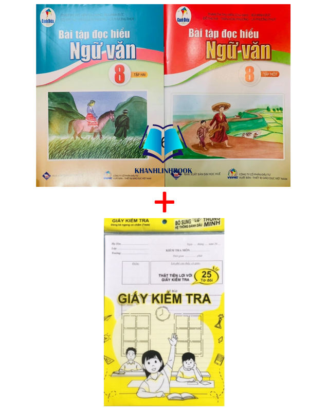 Sách - Combo Bài tập đọc hiểu ngữ văn 8 - tập 1 + 2