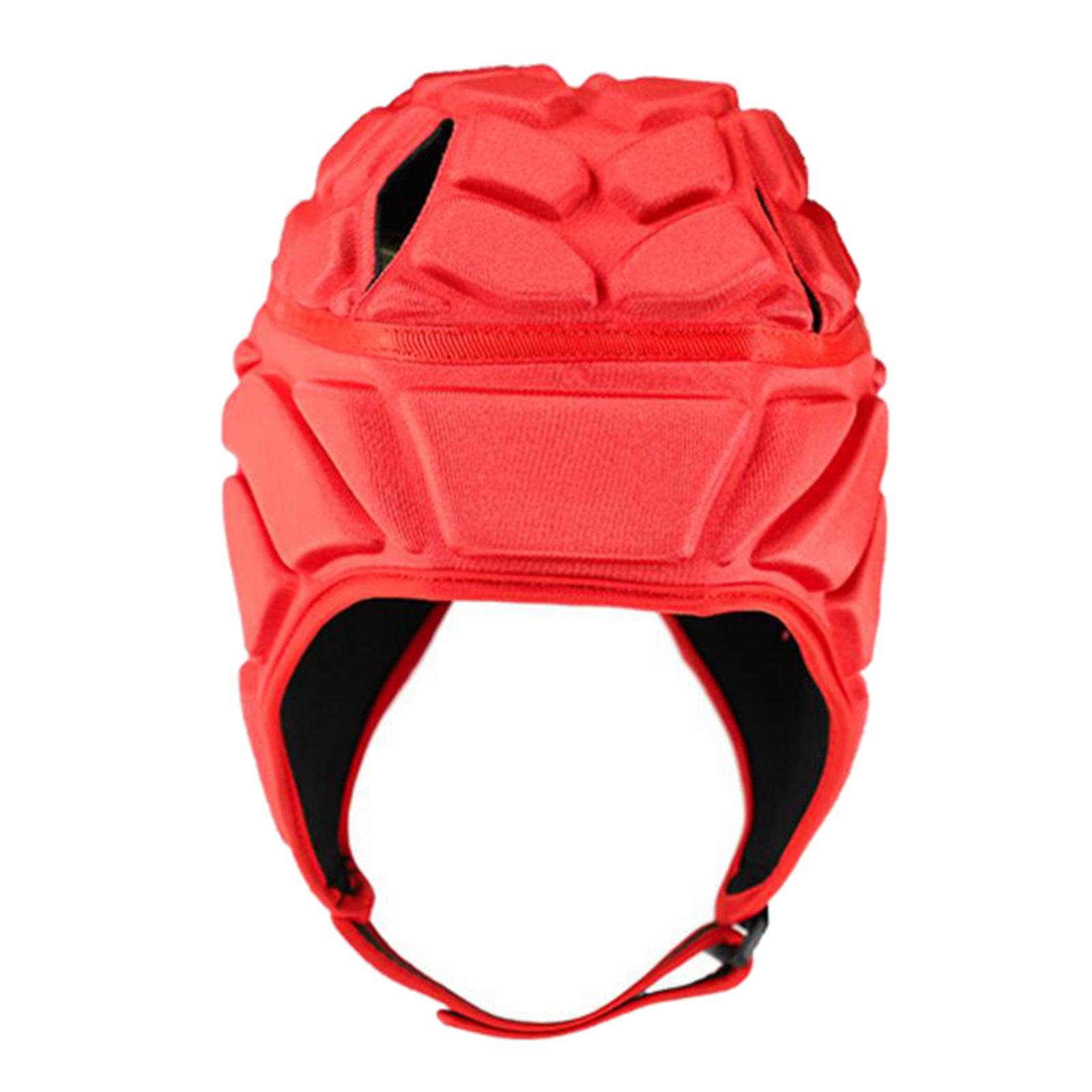 Rugby Helmet Headgear Scrum Cap Hockey Head Protector Protect Hat Red  S