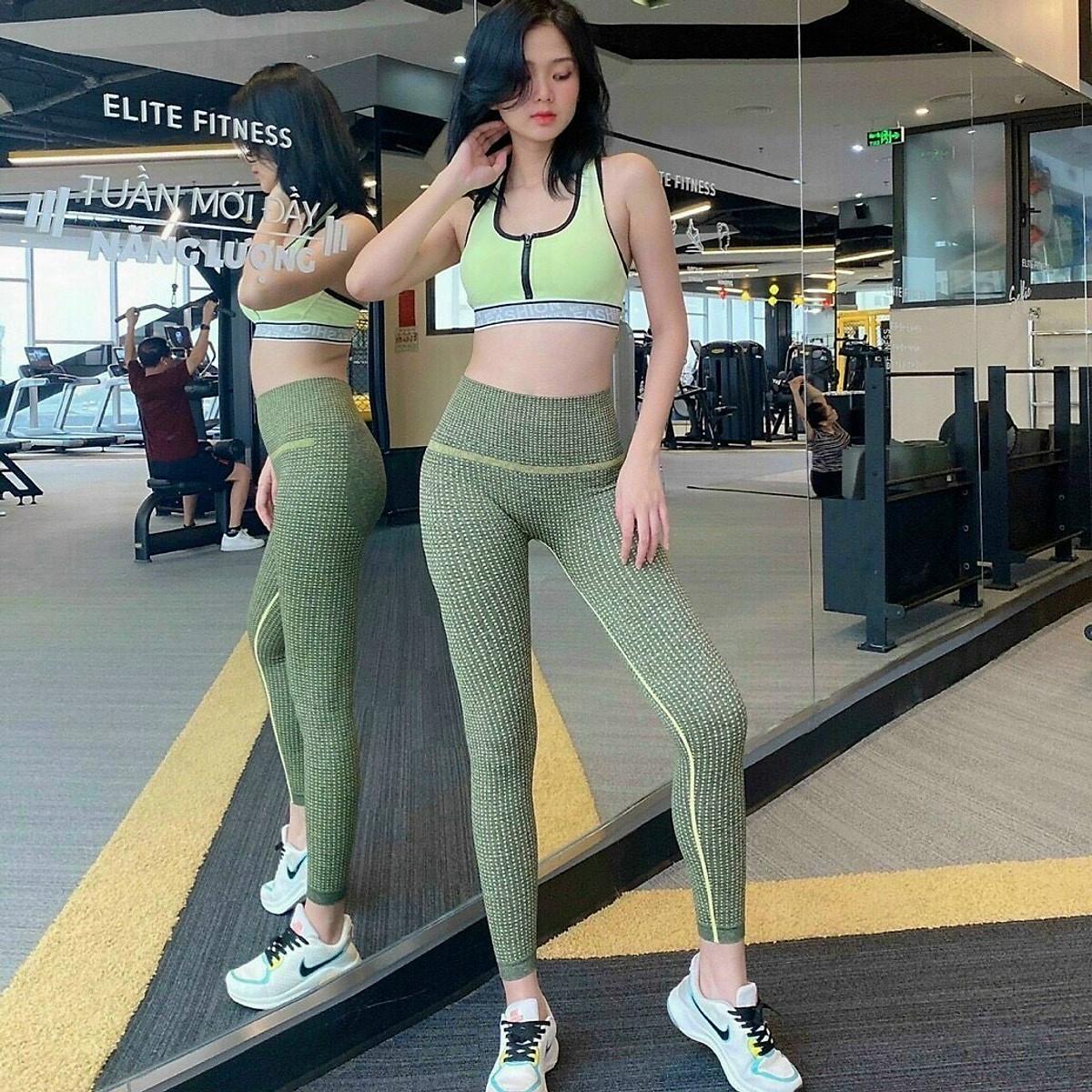 QUẦN LEGGING DÀI CHẤM MÔNG NỮ TẬP GY