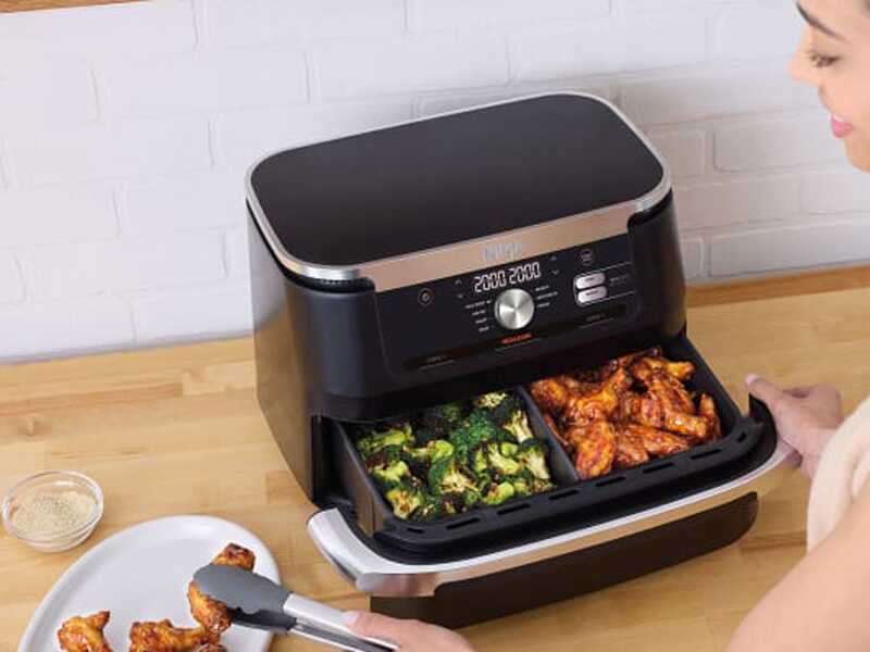Nồi chiên không dầu Ninja Foodi FlexDrawer AF500EU Hàng Chính Hãng
