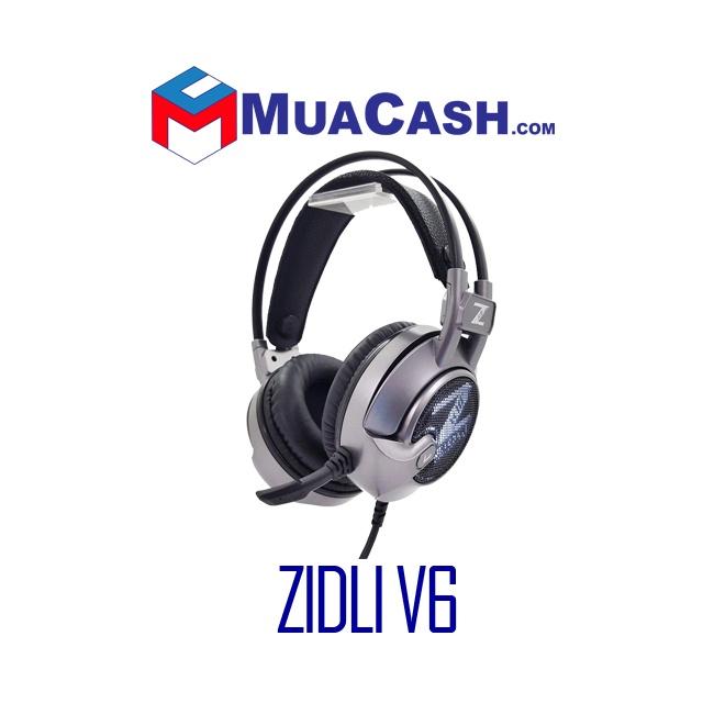 Tai Nghe Zidli ZH-V6 7.1 Surround Gaming Led (Xám) hàng chính hãng