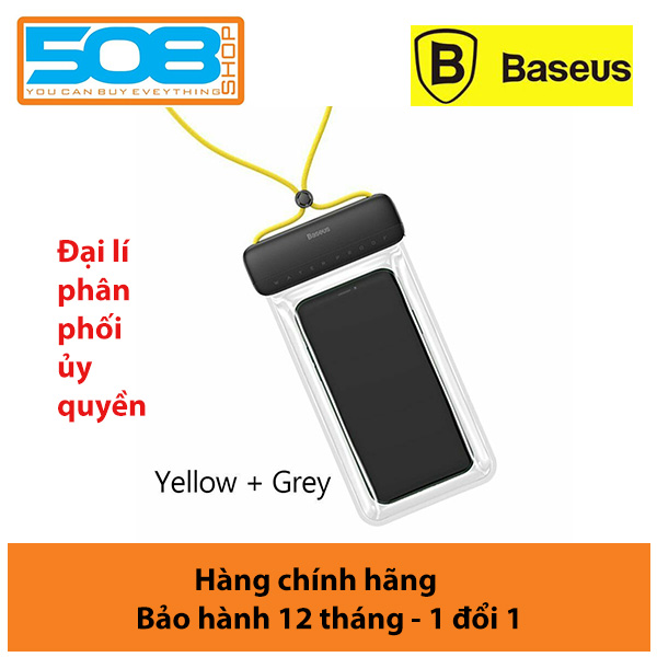 Túi chống nước dùng cho điện thoại Baseus Let''s go Slip Cover Waterproof Bag ( for under 7.2 inch SmartPhone ) - Hàng Chính Hãng
