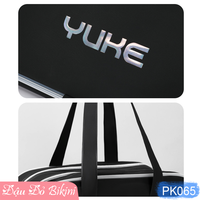 Túi đựng đồ bơi, đồ tập gym YUKE, chia 2 ngăn khô &amp; ướt, khóa kéo riêng biệt từng ngăn, cỡ vừa rất tiện dụng, quai xách dễ mang theo | PK065