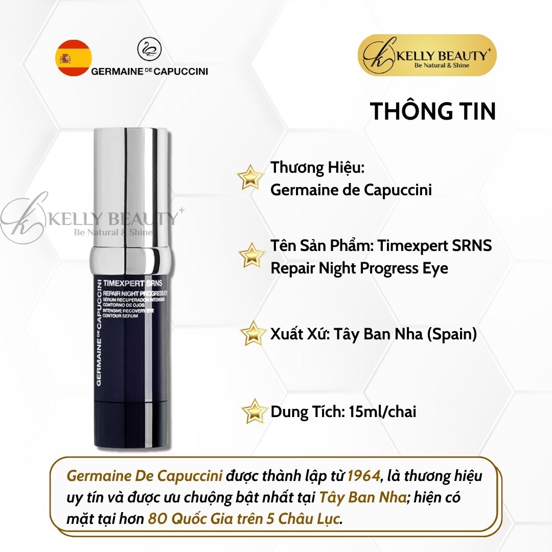 Huyết Thanh Trẻ Hóa Vùng Mắt Germaine Timexpert SRNS Repair Night Progress Eye | Kelly Beauty