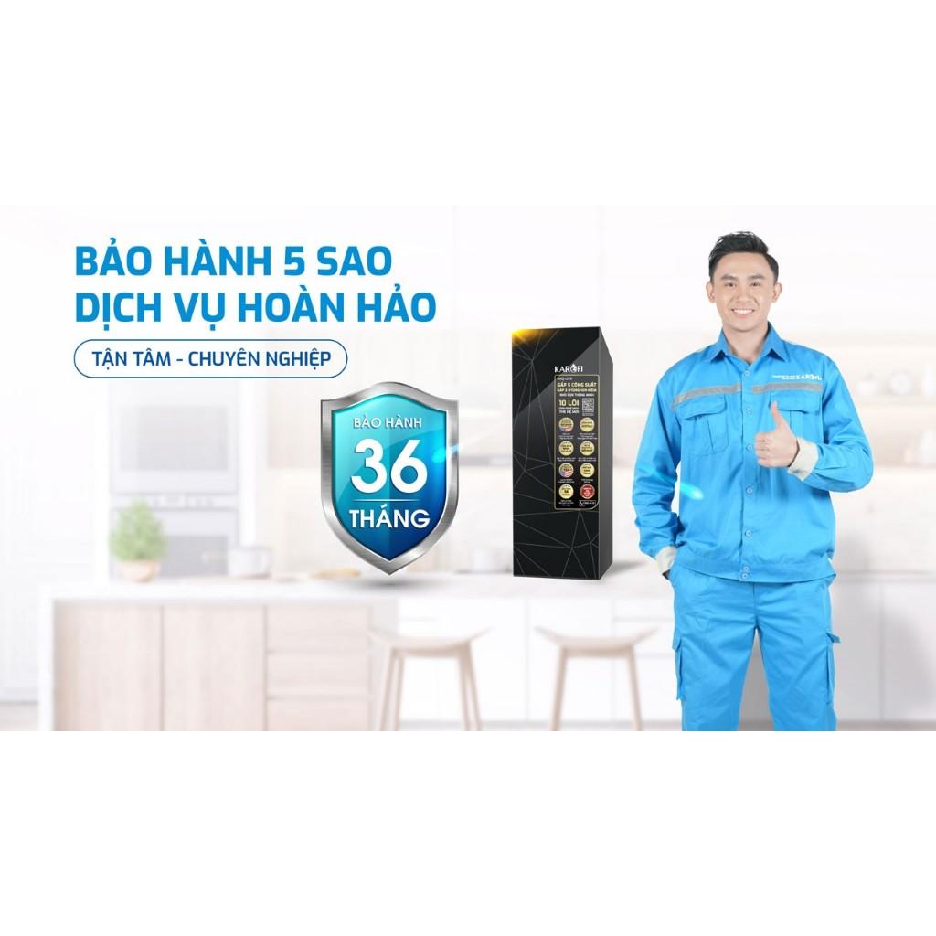 Máy lọc nước Karofi KAQ-U99 Hệ thống 10 lõi lọc smax lọc sạch gấp 2 lần - Vòi Led thông minh - Hàng Chính Hãng
